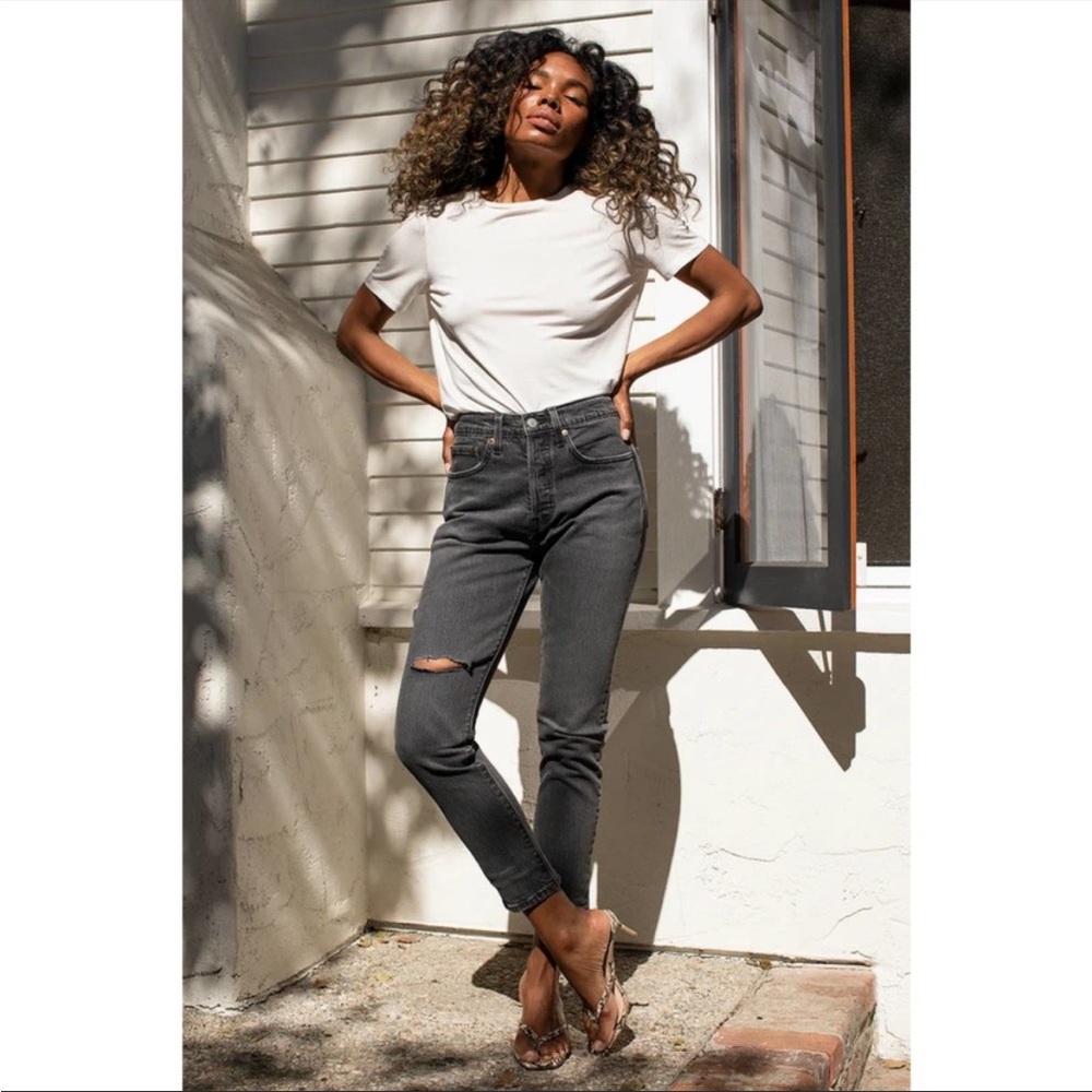 Levi’s | 501 Skinny High Rise Dark Grey Jeans